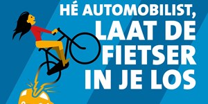 Campagne ‘Laat de fietser in je los’ helpt gebruikers N844 op de fiets