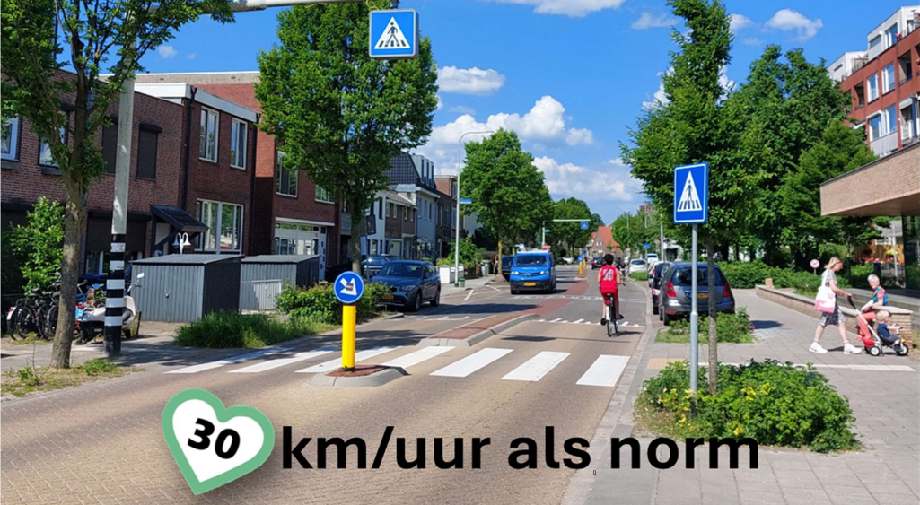 Plan voor meer straten met 30 km/uur